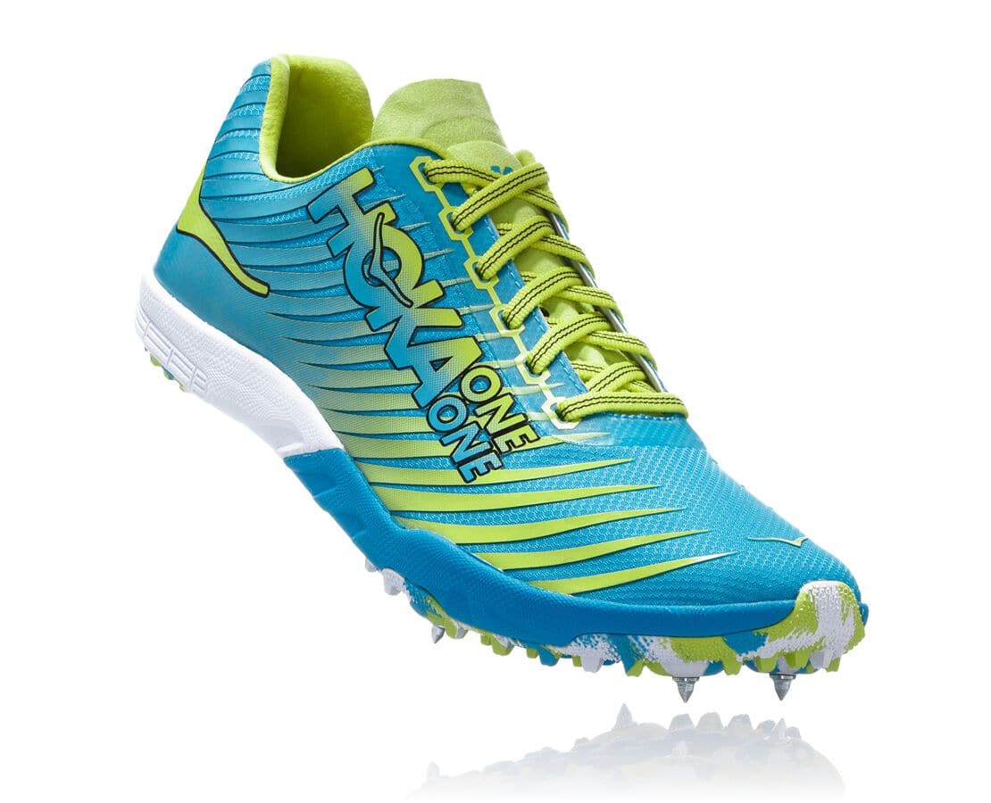 Pantofi Spikes Hoka One One Evo Xc Spike Dama - Albastri | Romania UAGD24607